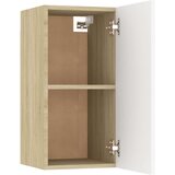 TV ormarić bijeli i hrast 30,5 x 30 x 60 cm konstruirano drvo | shoptok.hr