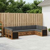  Set vanjskih sofa 7 kom. Prirodna i antracit | shoptok.hr