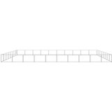 vidaXL Pasji boks srebrn 80 m² jeklo | Shoptok.si