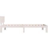  Okvir za krevet od masivne borovine bijeli 100 x 200 cm | shoptok.hr