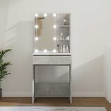  Toaletni stolić s LED svjetlima siva boja betona 60x40x140 cm | Eponuda.com