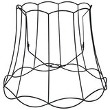 QAZQA Kovinski senčnik črn 50/40 - Granny Frame Cene