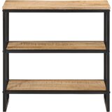 Maison Chic konzolna miza - miza ob steni 70x35x70 cm trden neobdelan mangov les, (21786160) Cene