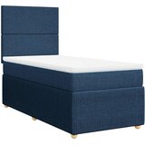  Krevet s oprugama i madracem plavi 90 x 190 cm od tkanine | shoptok.hr