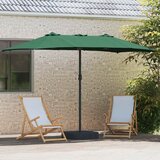  Vrtni suncobran Zelena 385 x 209 x 244 cm Poliester | Eponuda.ba