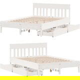 vidaXL Okvir kreveta bez madraca bijeli 160x200 cm od masivne borovine | shoptok.hr