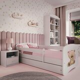 HAPPYKIDS OTROKA POSTELJA DREAMY MEDVEDKA (VE BARV IN DIMENZIJ)-Bela-80x160 | Shoptok.si