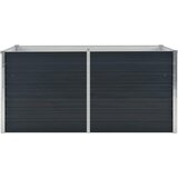  Povišena vrtna gredica antracit 160x80x77 cm pocinčani čelik | Eponuda.com