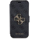 Guess PU Leather 4G Metal Logo Book iPhone 15 Pro Grey Ovitek Vijolična | Shoptok.si