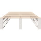 vidaXL Posteljni okvir bel 90x190 cm trdna borovina | Shoptok.si