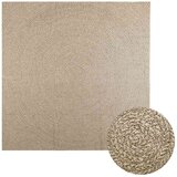  Rug "ZIZUR" Bež 240x240 cm Juta videz Notranje in zunanje | Shoptok.si