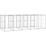 vidaXL vanjski kavez za pse od pocinčanog čelika 12,1 m² | shoptok.hr