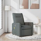 vidaXL masažni naslanjač temno sivo blago | Shoptok.si