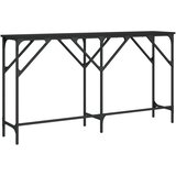  Konzolni stol crni 140 x 29 x 75 cm od konstruiranog drva | shoptok.hr