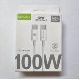 BAVIN kabl 100W 1m type-C na type-C bela Cene