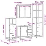 vidaXL 4-dijelni set kupaonskog namještaja boja hrasta drveni | shoptok.hr