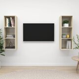  Zidni TV ormarići 2 kom boja hrasta sonome konstruirano drvo | shoptok.hr
