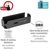 Wenko Mat crna metalna samoljepljiva kupaonska polica Bivio – | shoptok.hr