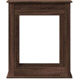 vidaXL Okvir za kamin rjavi hrast 75x20x87,5 cm inženirski les | Shoptok.si