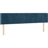  LED uzglavlje tamnoplavo 183x16x78/88 cm baršunasto | shoptok.hr