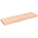  Zidna polica 100x30x(2-6) cm neobrađena masivna hrastovina | shoptok.hr