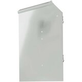 vidaXL Hranilnica za zajce srebrna 64.5 x 25.5 x 45.5 cm | Shoptok.si