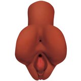 PDX Pick Your Pleasure Stroker - realistični masturbator 2v1 (rjav) | Shoptok.si