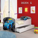  dečiji krevet drveni 140x70cm sa fiokom i gratis dušek 45 dezena | Eponuda.com