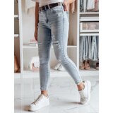 DStreet Spodnie damskie jeansowe TAVELLIA niebieskie | shoptok.hr
