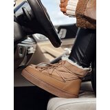 DStreet Śniegowce damskie LUXSNUG ocieplane kamelowe | Shoptok.si