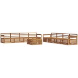  Set vanjskih sofa 9 kom. Prirodna Čvrsto drvo akacije | shoptok.hr