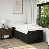  Box spring krevet s madracem crni 90x190 cm od tkanine Slike