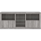  Komoda z LED lučkami siva sonoma 162x37x67 cm | Shoptok.si