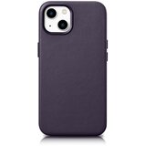 ICARER Ovitek iz naravnega usnja za iPhone 14 Plus MagSafe Case Leather temno vijoličen, (21522023) Cene