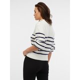 Orsay Women's Cream Striped Sweater - Women's | shoptok.hr
