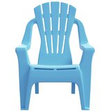  Vrtne stolice za djecu 2 kom plave 37x34x44 cm PP izgled drva | Eponuda.ba