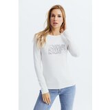 Legendww bela zenska majica sa kristalnim printom | ePonuda.com