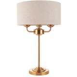  Endon 110721 - Stona lampa HIGHCLERE 3xE14/18W/230V bež/mesing | Eponuda.com