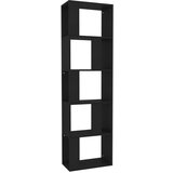 Ormarić za knjige / sobna pregrada crni 45x24x96 cm iverica | shoptok.hr