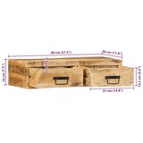 vidaXL Zidni TV ormarić 80x30x19 cm Puno grubo drvo Mango | shoptok.hr