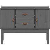  Komoda siva 110 x 40 x 78 cm od masivne borovine | shoptok.hr