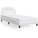  The Living Store Posteljni okvir z vzglavjem bel 100x200 cm umetno usnje - Posteljni Okvir, (21450815) | Shoptok.si