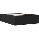  Okvir kreveta crni 140 x 200 cm od konstruiranog drva | shoptok.hr