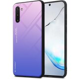 Cadorabo Ohišje, združljiv s Samsungom v roza - modri - dvobarvni zaščitni pokrov iz silikona TPU in hrbta iz kaljenega stekla, (20571762) | Shoptok.si