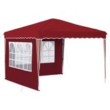  Rastezljivi šator za zabave 288 x 288 x 245 cm Tamno crvena | shoptok.hr