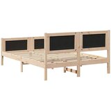  Krevetna konstrukcija s uzglavljem Tamno siva 140 x 190 cm | shoptok.hr