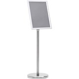 vidaXL Stalak za plakate A4 s postoljem srebrni od aluminijske legure | shoptok.hr