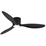 Stropni ventilator LED D1320 18W 1870LM 3000/4200/6500K Black s upravljačem