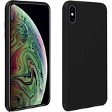 AVIZAR Poltrda silikonska zašcitna torbica z mehkim zakljuckom na dotik - crna str. Apple iPhone XS Max, (20599599) Cene