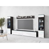 Livetastic Dnevni Regal Vera, Bela, Antracit, 4-Delno, Led | Shoptok.si